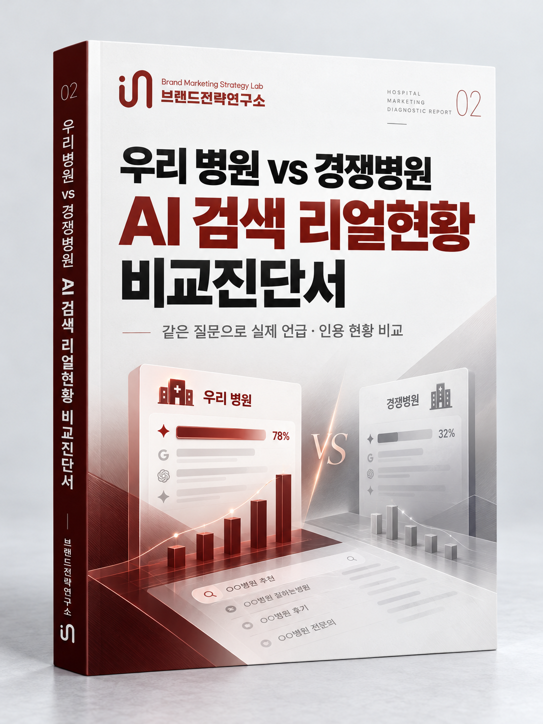 우리 병원과 경쟁병원 AI 검색 리얼현황 비교진단서 표지
